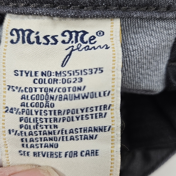 Miss Me gray ombre mid rise skinny jeans size 30 - Picture 10 of 13